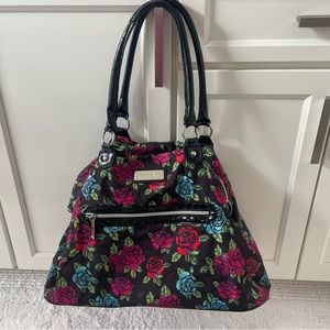 Betsey Johnson Floral Weekender Great Used Condition